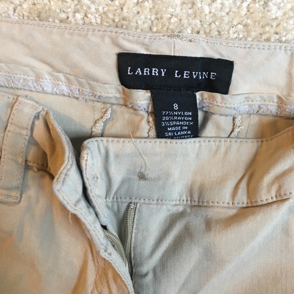 Larry Levine tan/khaki soft skinny pants - Picture 3 of 8
